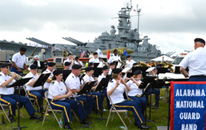 USS Alabama Battleship Memorial Blue Salute Event
