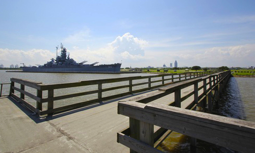 Fishing pier at USS Alabama Battleship Memorial Park