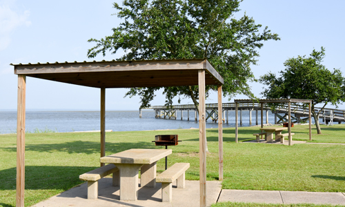 Picnic Area at USS Alabama Memorial Park